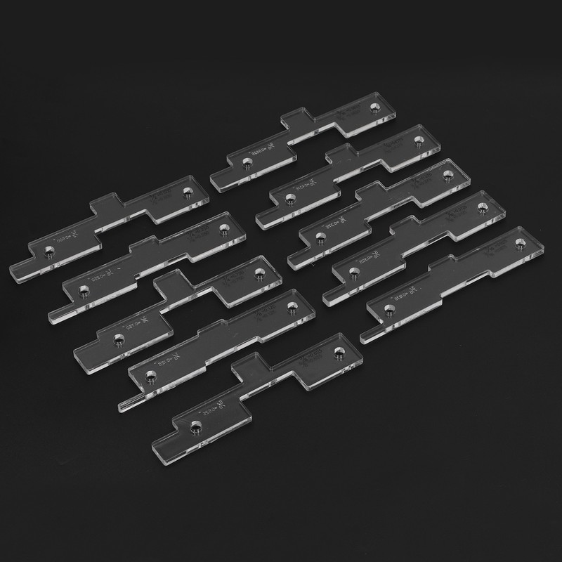 10PCS Router Table Set Up Bars Transparent Acrylic High Accuracy