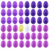 Set of 46 Purple Plastic Eggs, 1 White Egg, and