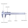 Vernier Caliper with Locking Screw, 150 mm Stainless Steel Vernier