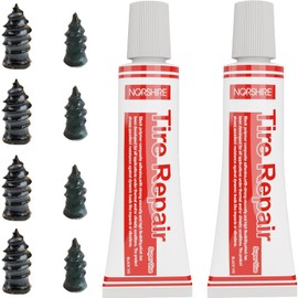 NORSHIRE Tire Repair Nail,Self-Tapping Screw,Tire Repair Kits,Tire Screw Plug,Tire Repair Rubber Nail,Tire Fix,Suitable for car, Motorcycle, ATV, Jeep, Truck, Tractor tire Puncture Repair
