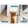 2PCS Bronze Spring Door Stopper – 4.33” Wall Mount Aluminum