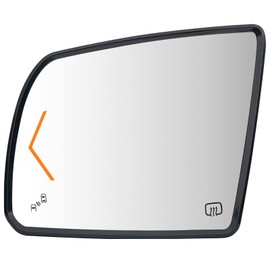 Driver Side Heated Turn Signal Blind Spot Detection Mirror Glass Replacement For 2008-2017 Toyota Sequoia 2007-2020 Toyota Tundra - Side Mirror With Rear Holder