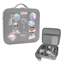 DIFESURO RS 4 Mini Carrying Case, Portable PU Leather Storage Case Travel Shoulder Bag for DJI Ronin RS4 Mini Gimbal Stabilizer