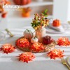 Hewory Fall Candle Holder Centerpiece: Thanksgiving Candle Holders Set of