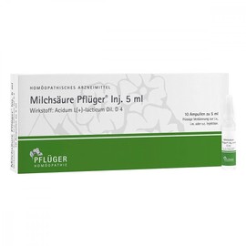 Lactic Acid Pflüger Solution for Injection 5 ml, Pack of 10