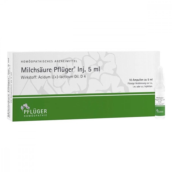 Lactic Acid Pflüger Solution for Injection 5 ml, Pack of