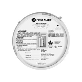 First Alert SMI100-AC, Hardwire Interconnect Smoke Alarm with Battery Backup, 1-Pack