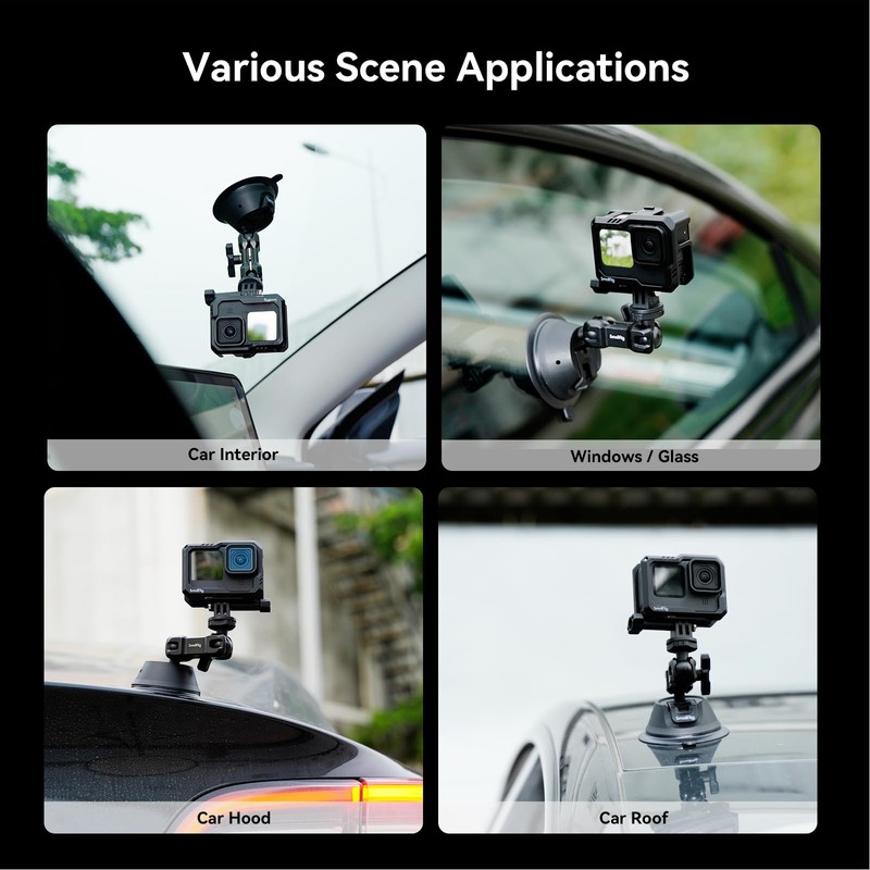 SMALLRIG Suction Cup Mount Dual Layer Suction Cup Mount for