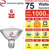 Explux Commercial-Grade LED PAR30 Short Neck Flood Light Bulbs, 75W