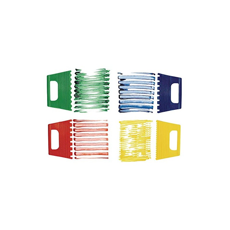 Colorations® Paint Scrapers, Plastic Paint Scrapers, 4 Different Designs, Create