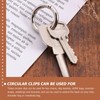 Tofficu 15pcs Key Rings - Metal Keychain Rings Keyring Ring