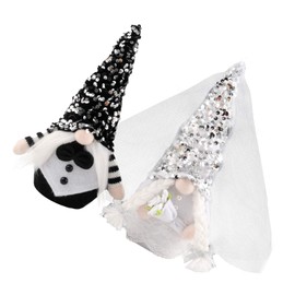 2pcs Faceless Dolls Bride and Groom Dolls, Romantics Dolls Faceless Gnomes Decorations for Home Living Room