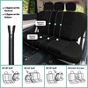 FH Group Car Seat Cover for Back Seat in Black