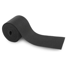 Boat Trailer Bunk Carpet, 12''x 75ft Outdoor Marine Bunk Carpet, Fit for Boats Trailers Bunks Runners, Durable Black Ribbed Carpet Bunker Cover