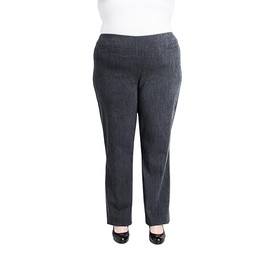 Briggs New York Women's Plus Size Super Stretch Millennium Barely Boot Pull on Pant Heather Grey