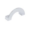 Geesatis 2 Pcs Semicircle Cabinet Handles Wardrobe Drawer Nickel Brushed
