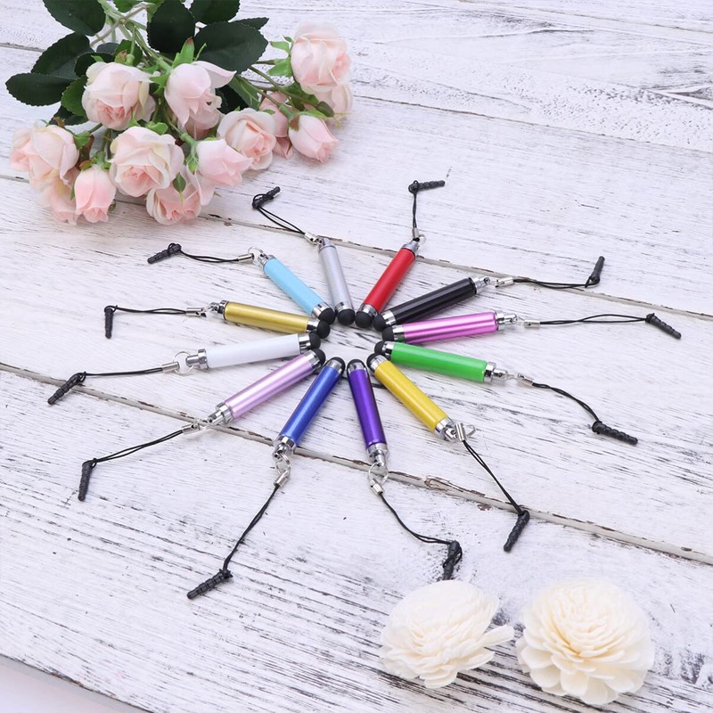 PartyKindom 12 Retractable Capacitive Stylus Pens Ball Pull Capacitive Stylus