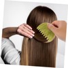 OHPHCALL Jade Scalp Massage Comb Wide Tooth Guasha Tool for