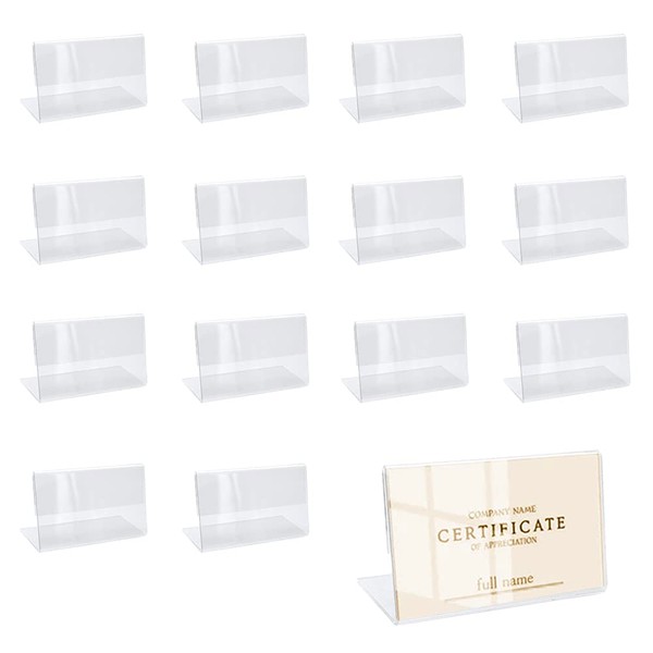 GOIYZTTR Pack of 30 Mini Sign Display Acrylic Name Card
