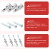 QCQIANG 240pcs Zinc Self-Drilling Drywall Anchors, Anchor and Screw Combination