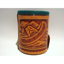 Leather Dice Cup  HIGH QUALITY Made in Mexico. Cubilete de Piel de Alta Calidad
