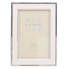 Sixtrees 2-103-46 Abbey White Polished Silver photo frame with lacquered