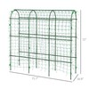 Outsunny Cucumber Trellis, 6' Tall Arch Trellis for Climbing Plants