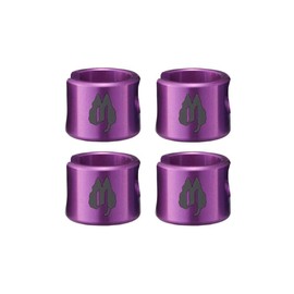 Free The Tone SLC-5AL-PL-4P CU-5050 Aluminum Cap for Solderless Plug L Plug Purple 4 Pack