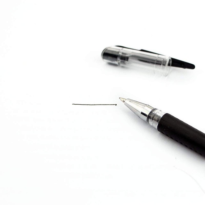 Liquid Writing Pens, 0.5MM Blue Ink Bullet Tip Gel Pens,