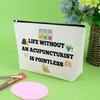 Gevody Acupuncturist Gifts for Women Makeup Bag Thank You Gifts