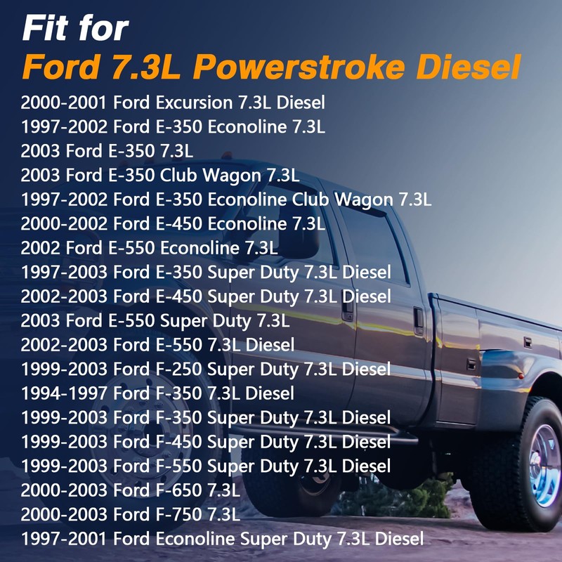 FUSCH 7.3L Diesel Injection Control Pressure Sensor with Harness, ICP