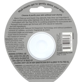 Nugg, Face Mask Charcoal Skin Detox, 0.3 Fl Oz