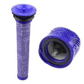 V6 Replacement Vacuum Filter for Dyson V6 Cordless Stick Vacuum for Dyson V6 Absolute Cordless Stick Vacuums Replaces Part 965661-01 and 966741-01 (Post Filters+ Pre Filters)