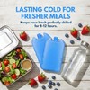 6pcs Ice Packs for Lunch Boxes, Slim Design Reusable Freezer
