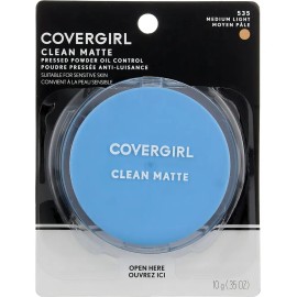 Covergirl Clean Oil Control - Polvo Prensado Tono Mediano Claro