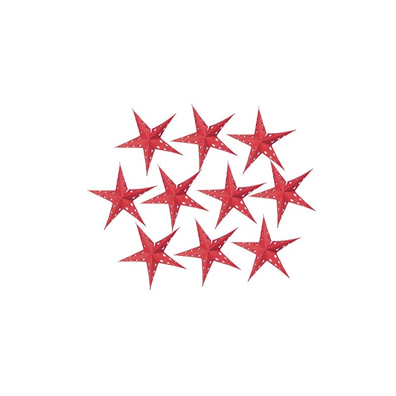 Guru-Shop Mini Star Fairy Lights, Red