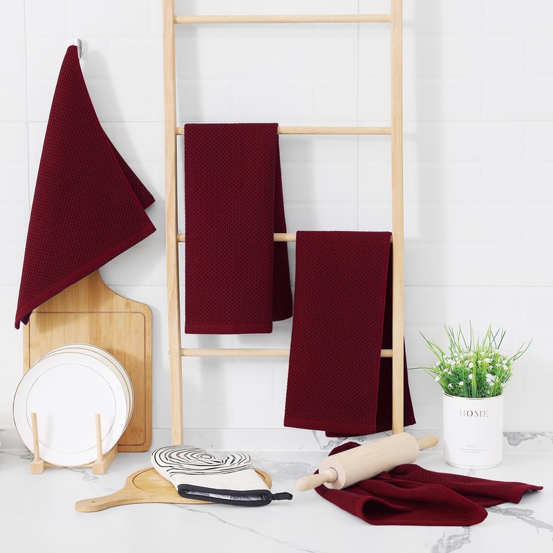 Homaxy Homaxy 100% Cotton Waffle Weave Kitchen Dish Towels, Ultra