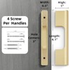 Amasideca 10 Pack Brushed Gold Cabinet Pulls 3 Inch Hole