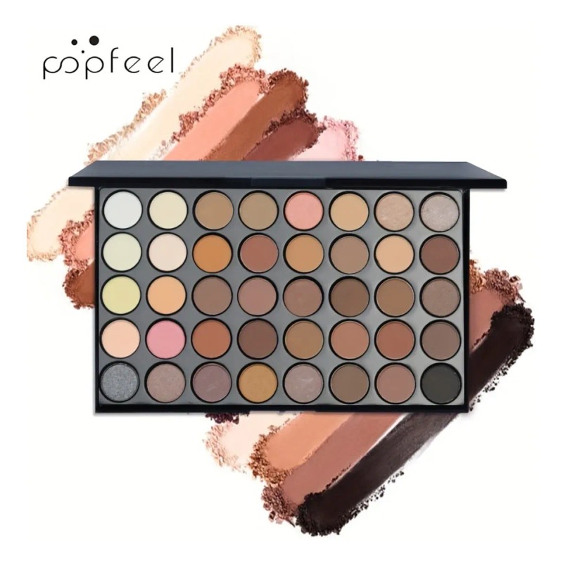 Paleta De Sombras 40 Colores Tierra Mate Y Pigmentada