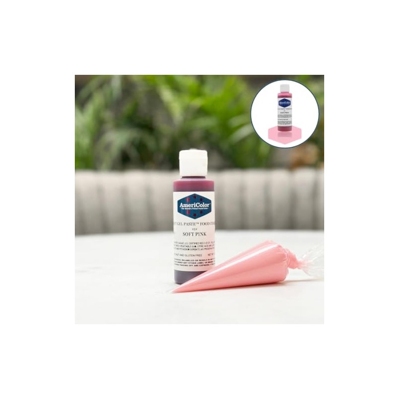 Americolor Soft Gel Paste, 4.5-Ounce, Soft pink