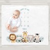 COMEYER Twin Baby Monthly Record Growth Milestone Blanket Swaddle Wrap