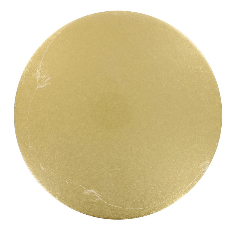 Culpitt 10" Double Thickness Cake Card, Pale Gold Boards, Cut