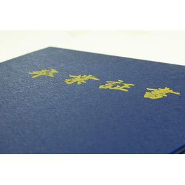 Value (Set of 10) [Diploma] Foil Letter Award File Certificate Holder BL48 [Navy] Cloth Cloth Style