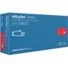 Nitrylex Classic Disposable Nitrile Gloves, Powder Free, 100 Pcs, Blue,