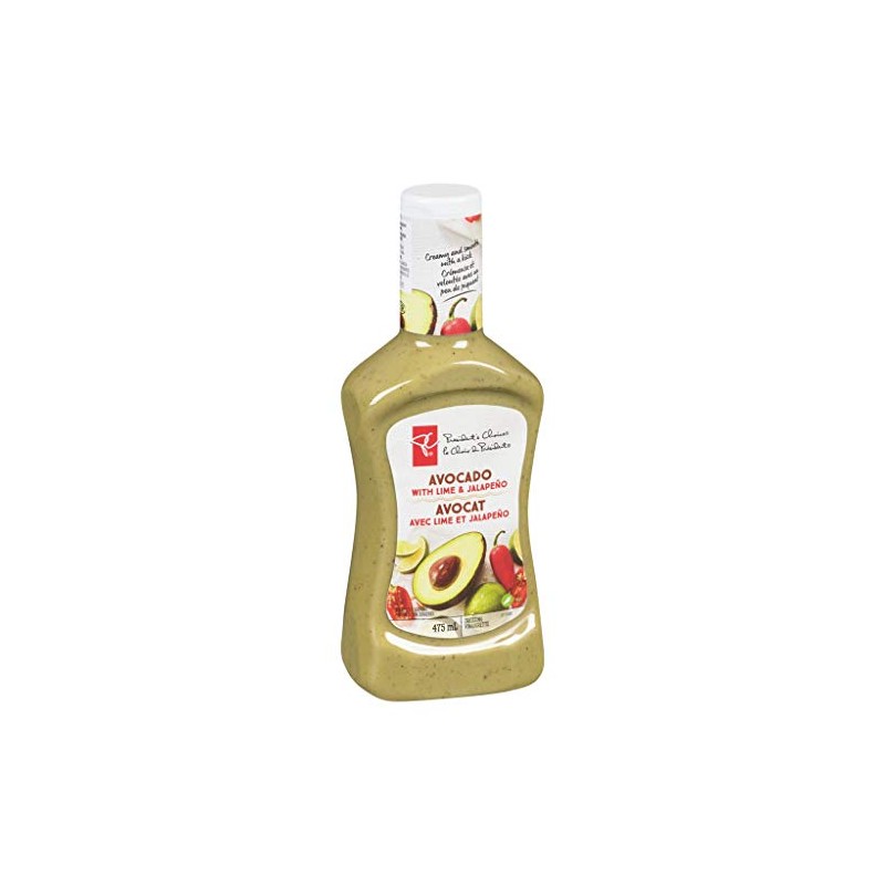 PC Salad Dressing, Lime-Jalapeno & Avocado 475mL/16 oz {Imported from