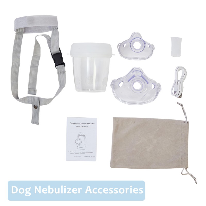 FOXTOES Pet Nebulizer with Pet Mask for Cats and Dogs
