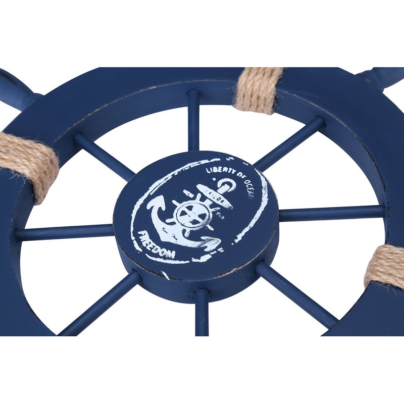 Rienar Nautical Ship Steering Wheel - 11" Diameter Wooden Beach