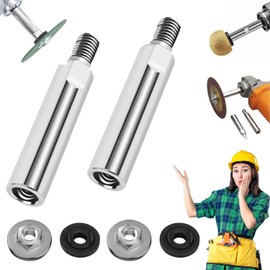 Angle Grinder Extension Rod, 2025 Upgrade M10 Thread Polishing Machine Adapter Lever, Angle Grinder Extension Shaft for 100 Type Angle Grinder/Polisher (2 PCS)
