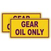 Unbranded/Generic pair - GEAR OIL ONLY Vinyl Stickers | Decals