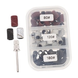 BIUDECO 75pcs Nail Polishing Rings Abrasive Grinding Head Set for Professional Salons Home Use